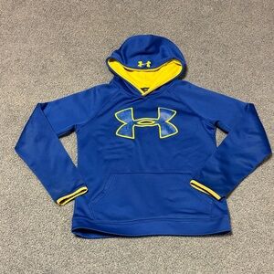 Under Armour Kids' Blue & Yellow Hooded Pullover